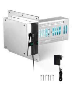 VEVOR 18W 23cm Whole House HVAC Air Purifier with PCO Tech, 2 Bulbs & Power Cord for AC Ducts – Covers up to 30㎡