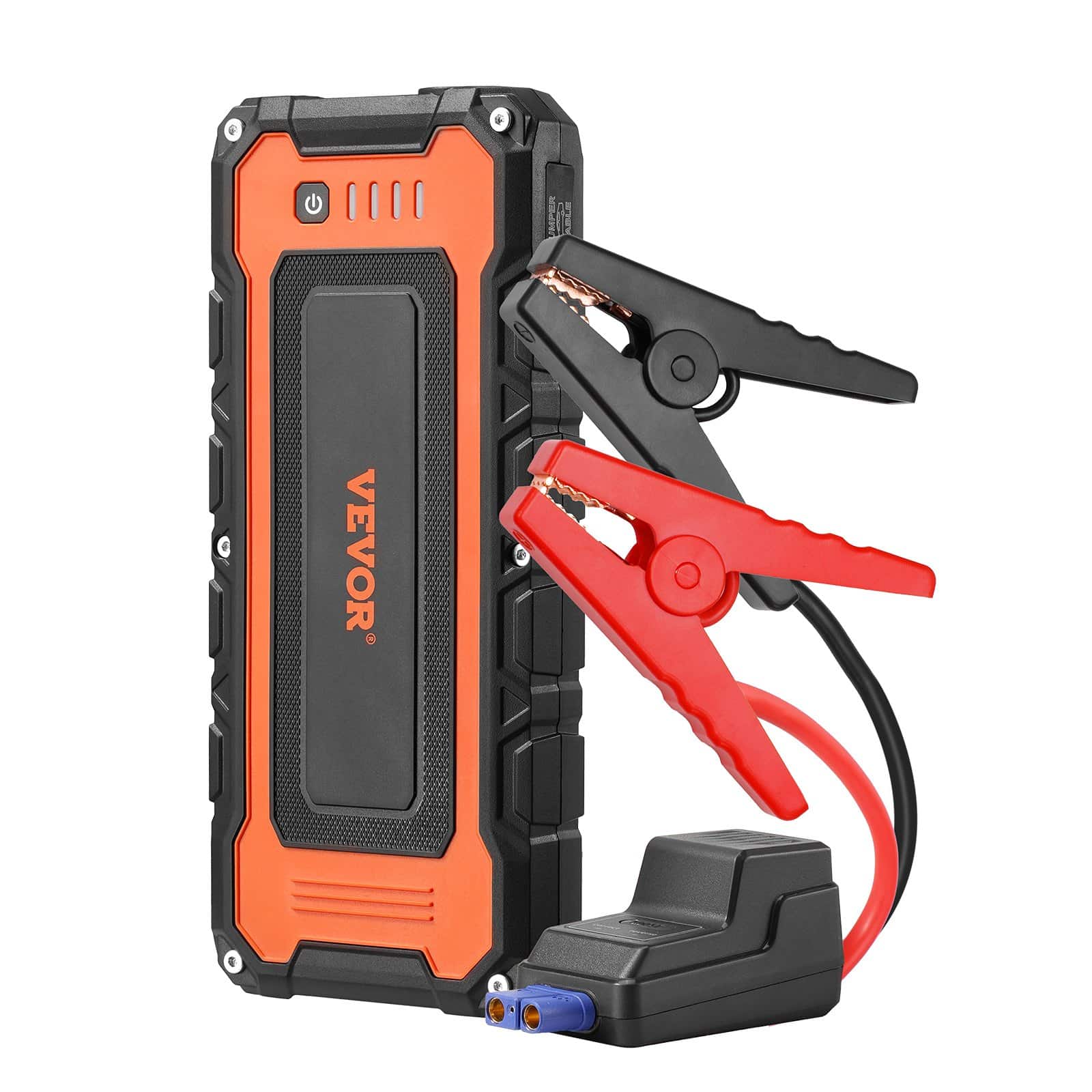 VEVOR 3000A Portable Car Jump Starter with 59.2Wh Battery, Air Compressor, LED Light, LCD, for Gas/Diesel Engines up to 10L/8L - Зображення 10