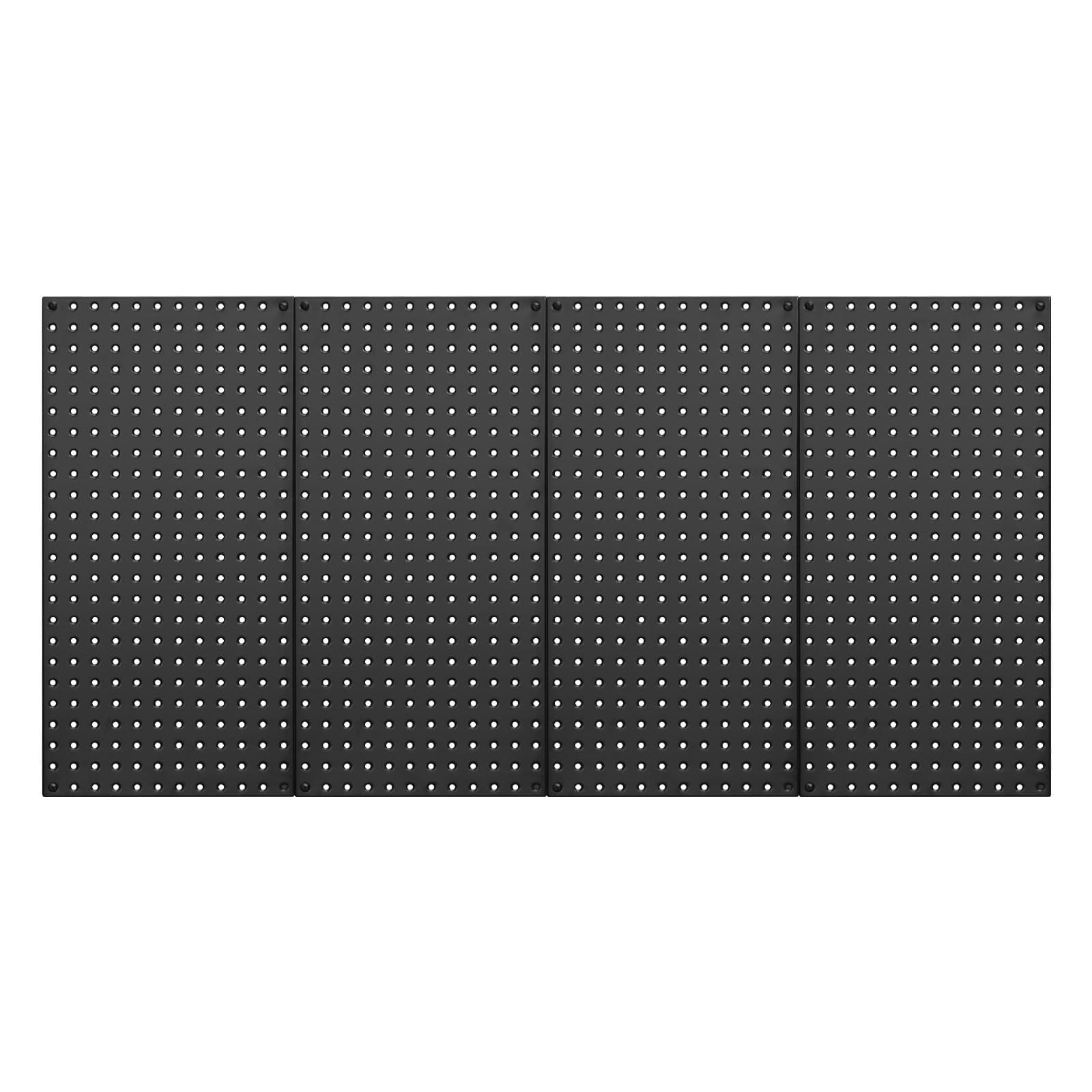 VEVOR Heavy-Duty Steel Pegboard Wall Organizer, 60x30cm, 4 Panels, Tool Storage for Garage, Workshop, Kitchen, Black — Attēls 11