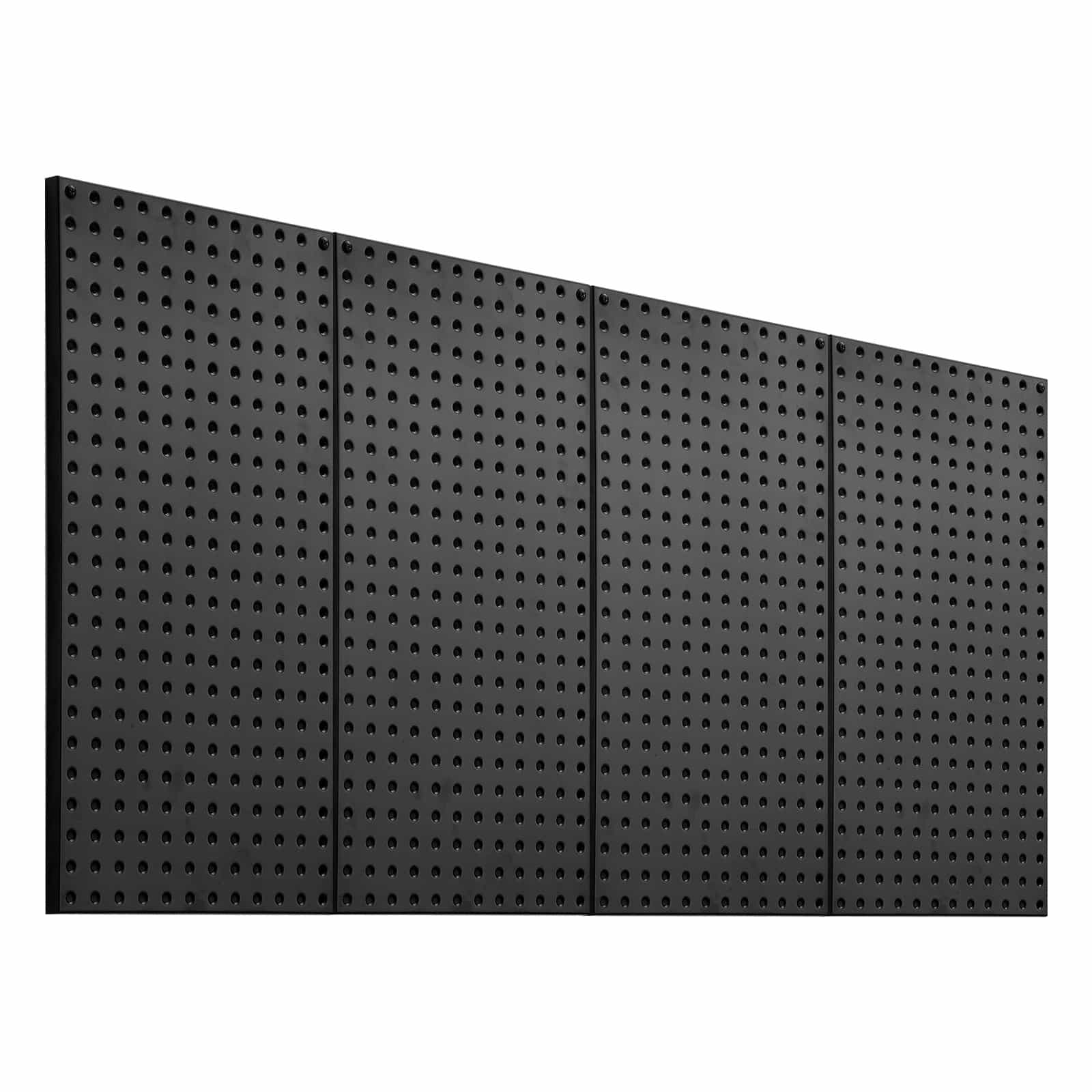 VEVOR Heavy-Duty Steel Pegboard Wall Organizer, 60x30cm, 4 Panels, Tool Storage for Garage, Workshop, Kitchen, Black — Attēls 9