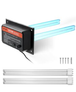 VEVOR 72Вт 41см УФ-Очищувач Повітря для HVAC з 2 Запасними Лампами, UVC Світло для Каналів AC, до 223 м²