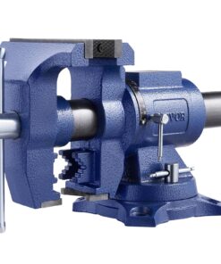 VEVOR 165 mm Heavy-Duty Bench Vise with 125 mm Jaw Opening, 360° Swivel, Anvil, Magnetic Pads, for Metal & Pipe Work