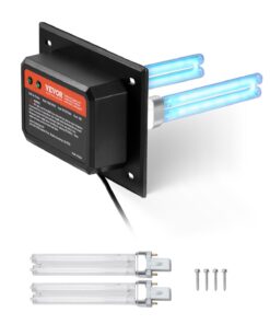 VEVOR 18Вт 7-дюймовий HVAC UV очищувач повітря з 2 запасними лампами, UVC світло для повітропроводу AC, до 55 м², легке встановлення