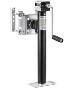 VEVOR Heavy-Duty Swivel Trailer Jack, 2268 kg Load, 36.3 cm Lift, Bolt-On, with Handle for RV, Horse, Utility & Yacht Trailers
