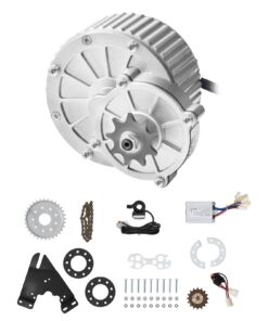 VEVOR 450W 36V DC Electric Motor Kit with Speed Controller & Thumb Throttle for E-Bike, Scooter, Go-Kart - Up to 43 km/h