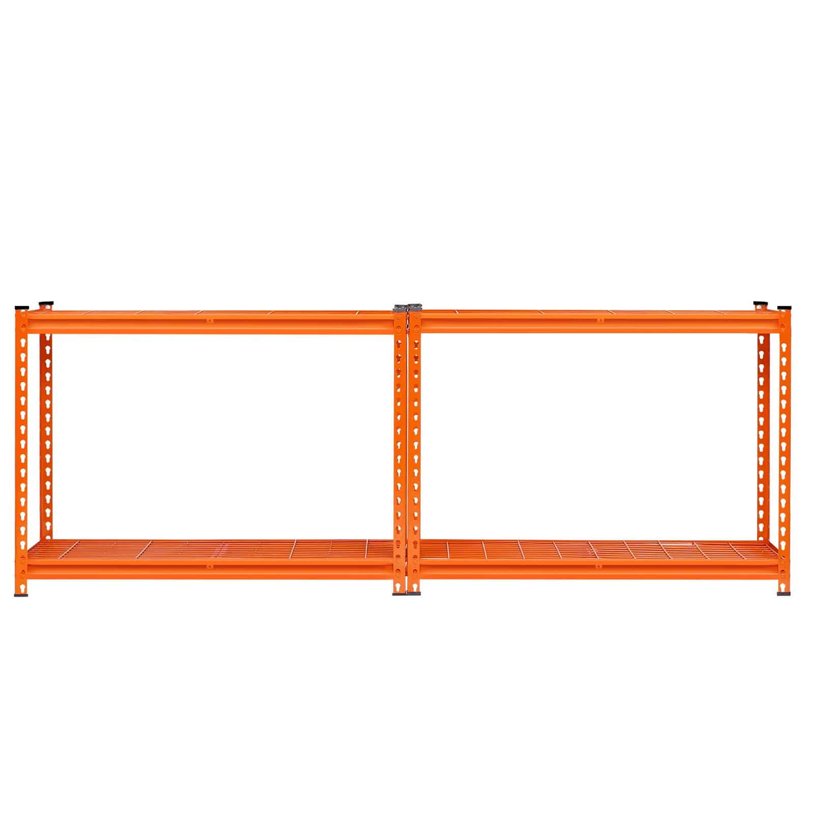 VEVOR 4-Tier Adjustable Metal Storage Rack, 1088 kg Capacity, 51x102x152 cm Heavy Duty Garage Shelf for Warehouse, Orange — attēls 11