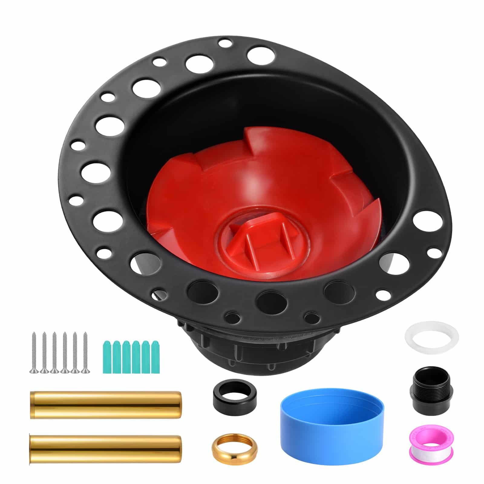 VEVOR ABS Freestanding Bathtub Drain Kit with Brass Pipes & Adapter, Fits Floor/Island Tubs, Easy Install, Durable & Versatile - Зображення 9