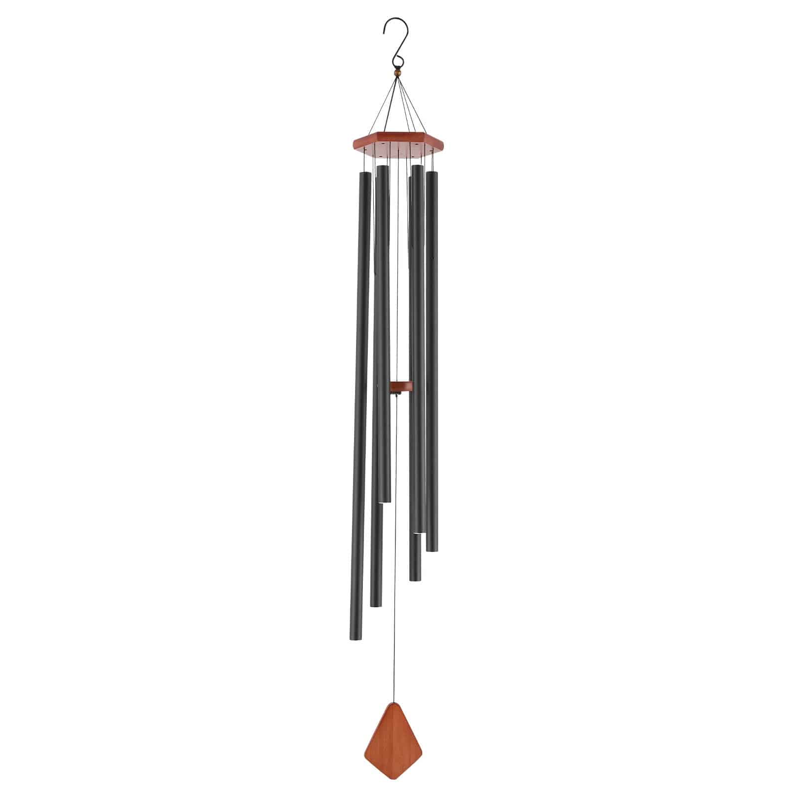 VEVOR 152 cm Deep Tone Wind Chimes with 6 Aluminum Tubes, Bronze Outdoor Memorial Wind Chime for Garden, Patio, Porch - Image 9