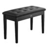 VEVOR Duet Piano Bench with Storage – Padded Leather Seat, Wooden Frame, Anti-Slip, 750x355x490mm