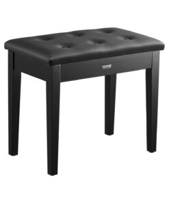 VEVOR деревянная скамья для пианино с мягким сиденьем и отсеком для хранения, противоскользящая, 560x350x485мм