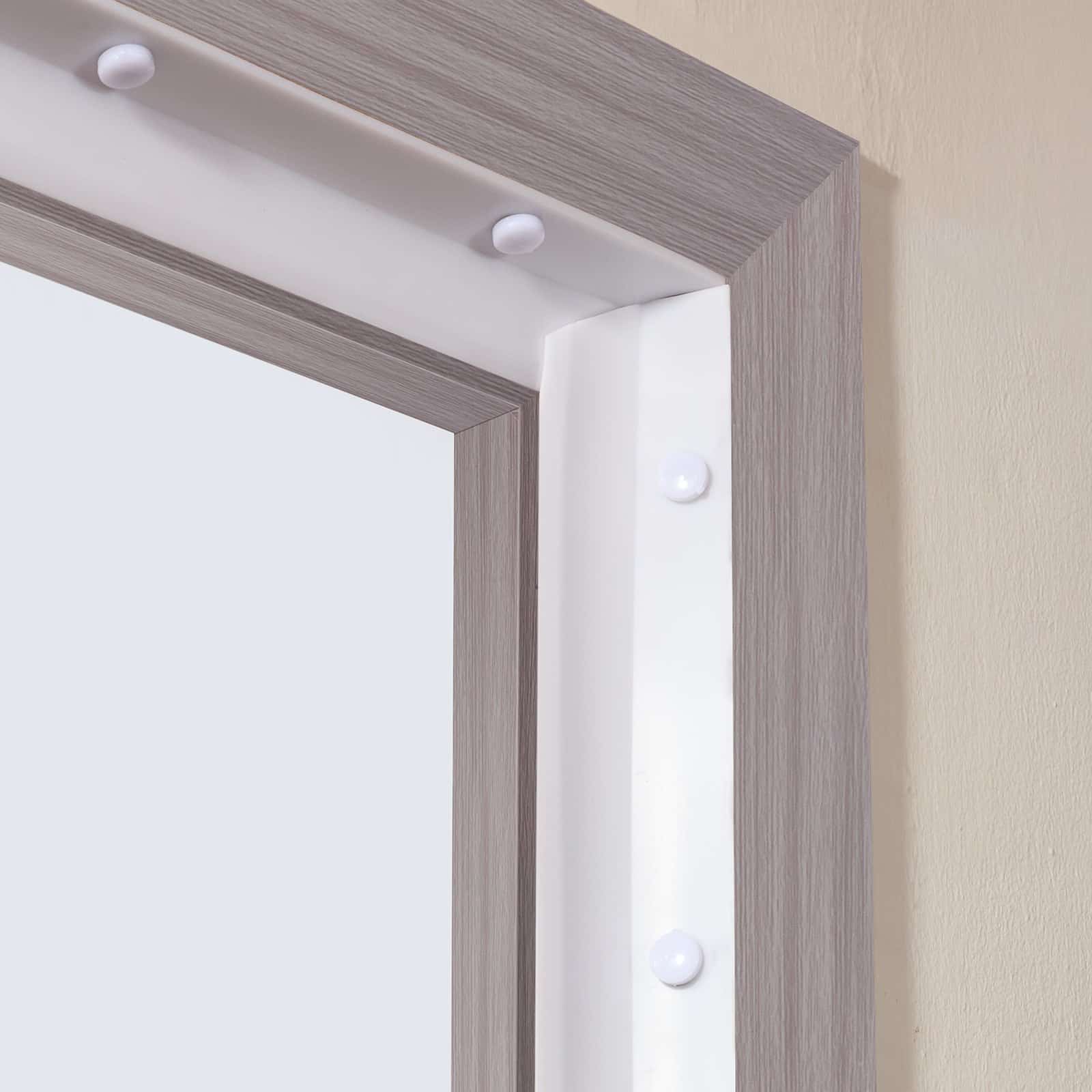 VEVOR 10.4m Universal Garage Door Seal Strip Set – TPE Top & Side Weatherproofing with Adhesive & Screws, White