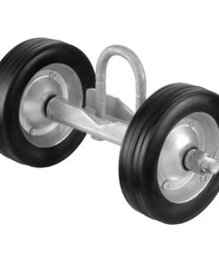 VEVOR Sliding Gate Roller Kit, Heavy-Duty 272kg Load, Rubber Wheels, 32-60mm Track Fit, Quiet & Durable, Black