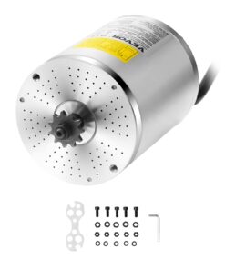 VEVOR 3000Вт 60В безщітковий DC двигун, 4800 об/хв електродвигун для картингу, електровелосипеда, скутера, мотоцикла, DIY