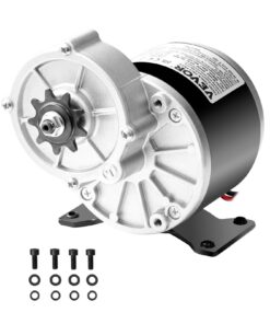 VEVOR 350Вт 24В щітковий DC мотор, 3000 об/хв електродвигун для електровелосипеда, самоката, картингу, DIY проєктів