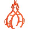 VEVOR 71cm Heavy-Duty Log Lifting Tongs, 4-Claw Steel Grapple, 1202kg Capacity, Swivel Hook, for Trucks, Tractors & Forklifts
