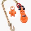 VEVOR 2 Ton Snatch Block Pulley with G80 Chain, 75 mm Sheave for 10 mm Wire Rope, Swivel Shackle for Towing & Recovery