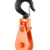 VEVOR 2 Ton Snatch Block with Swivel Hook, 74 mm Sheave for 9.5 mm Wire Rope, 2000 kg Pulley for Towing & Recovery