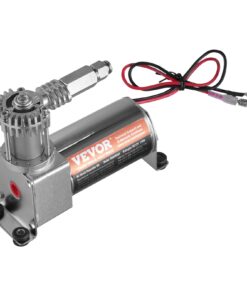 VEVOR 12V gaisa trieciena kontroliera komplekts ar 100 PSI kompresoru, viena ceļa piekares sistēmu un mērītāju kravas automašīnām un furgoniem
