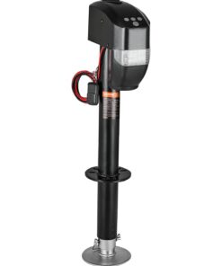 VEVOR Electric Trailer Jack, 2268 kg Capacity, 25–86 cm Lift, Remote Control, Crank & Cover, for RVs & Utility Trailers