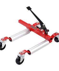 VEVOR Car Wheel Dolly, 680 kg Capacity Ratchet Jack Dolly with 360° Swivel Wheels for Vehicle Repair & Moving