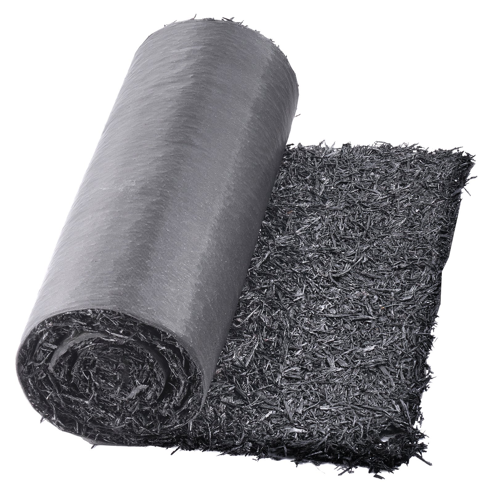 VEVOR Recycled Rubber Mulch Mat 244x56 cm – Black Garden Edging Barrier for Weed Control & Mud Prevention, Breathable & Durable — изображение 9