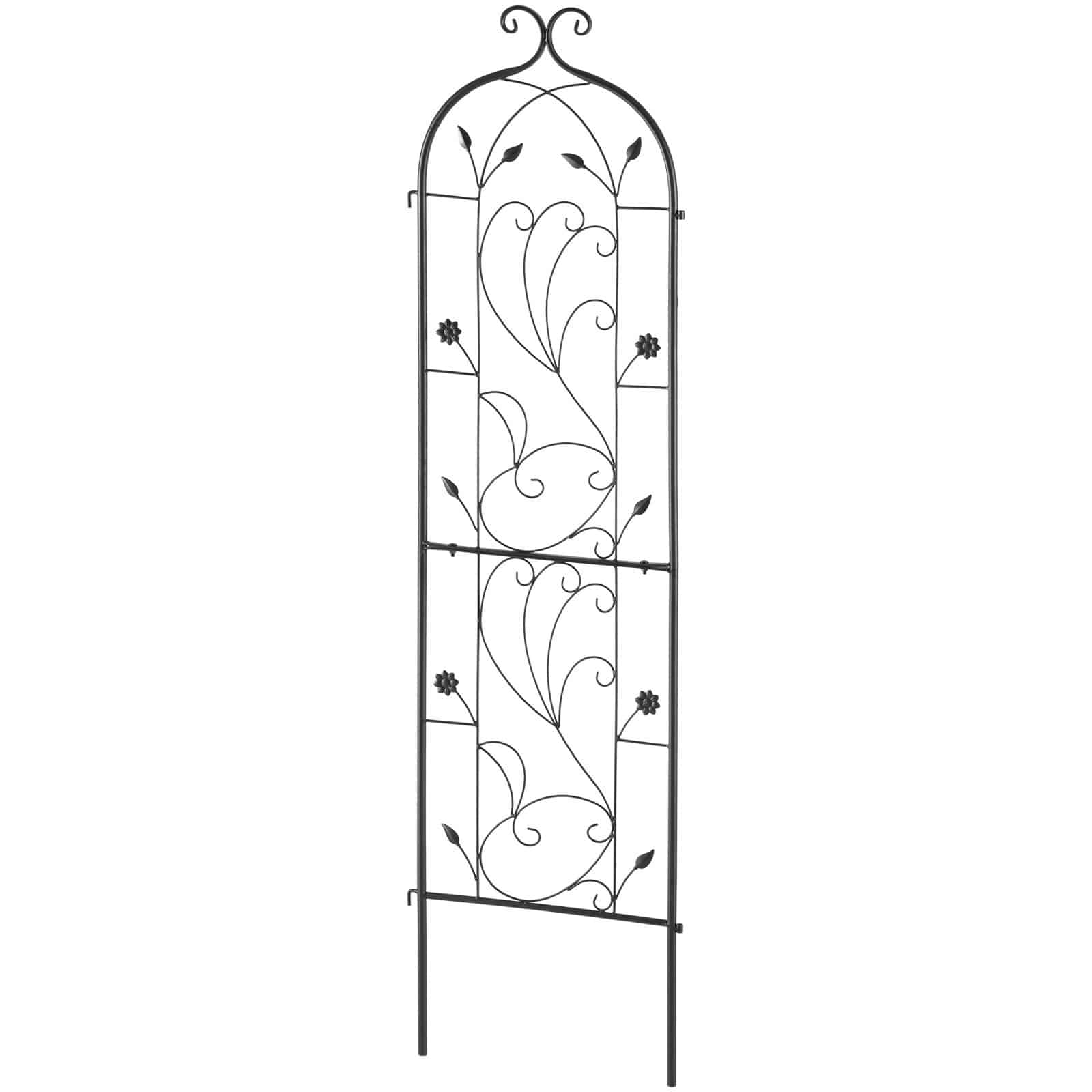 VEVOR Rustproof Metal Garden Trellis 152x38 cm for Climbing Plants, Decorative Outdoor Support for Roses, Clematis, Cucumbers — изображение 9