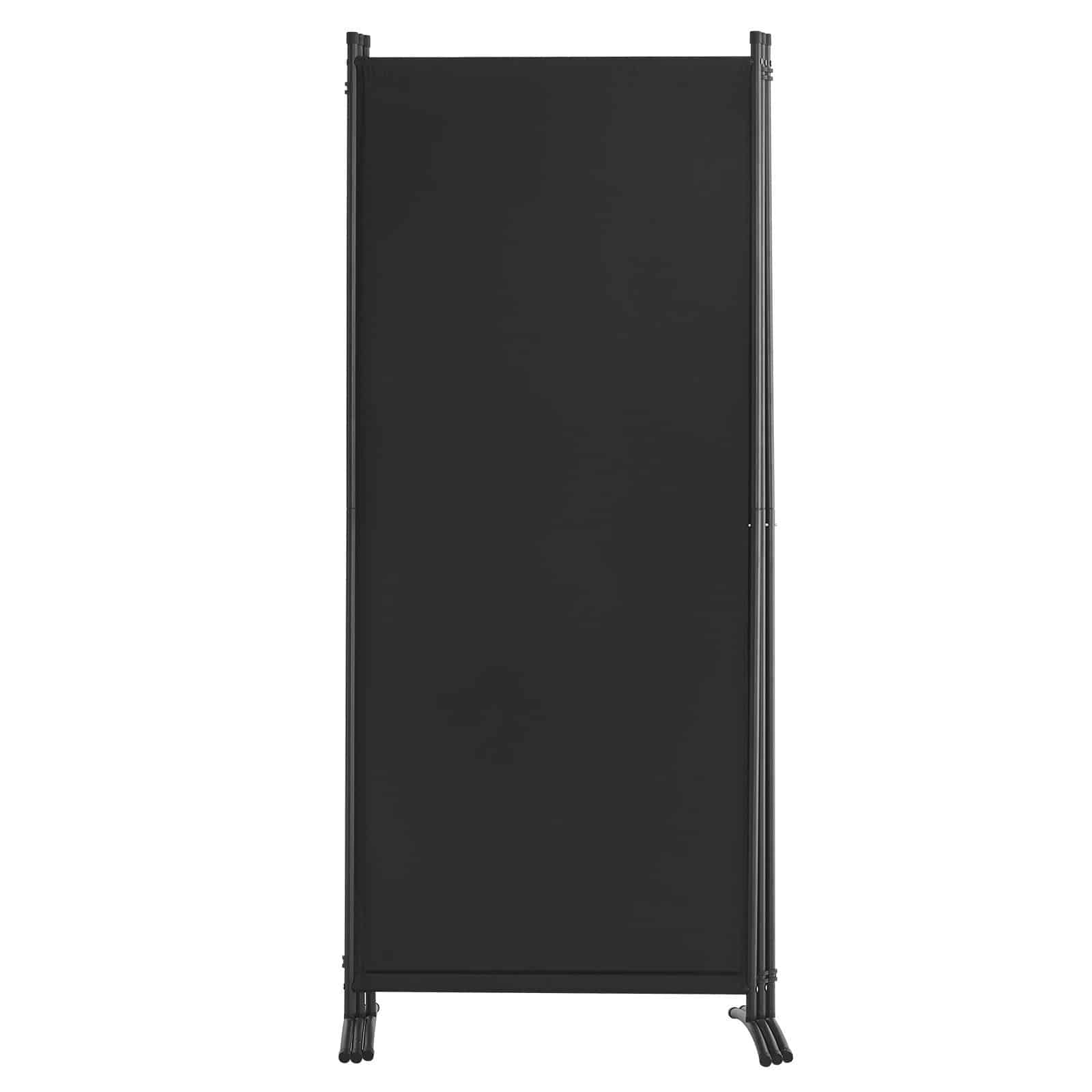 VEVOR 3-Panel Folding Room Divider, Freestanding Privacy Screen with Fabric Panels for Office, Bedroom, 228x184x52 cm, Black — изображение 11
