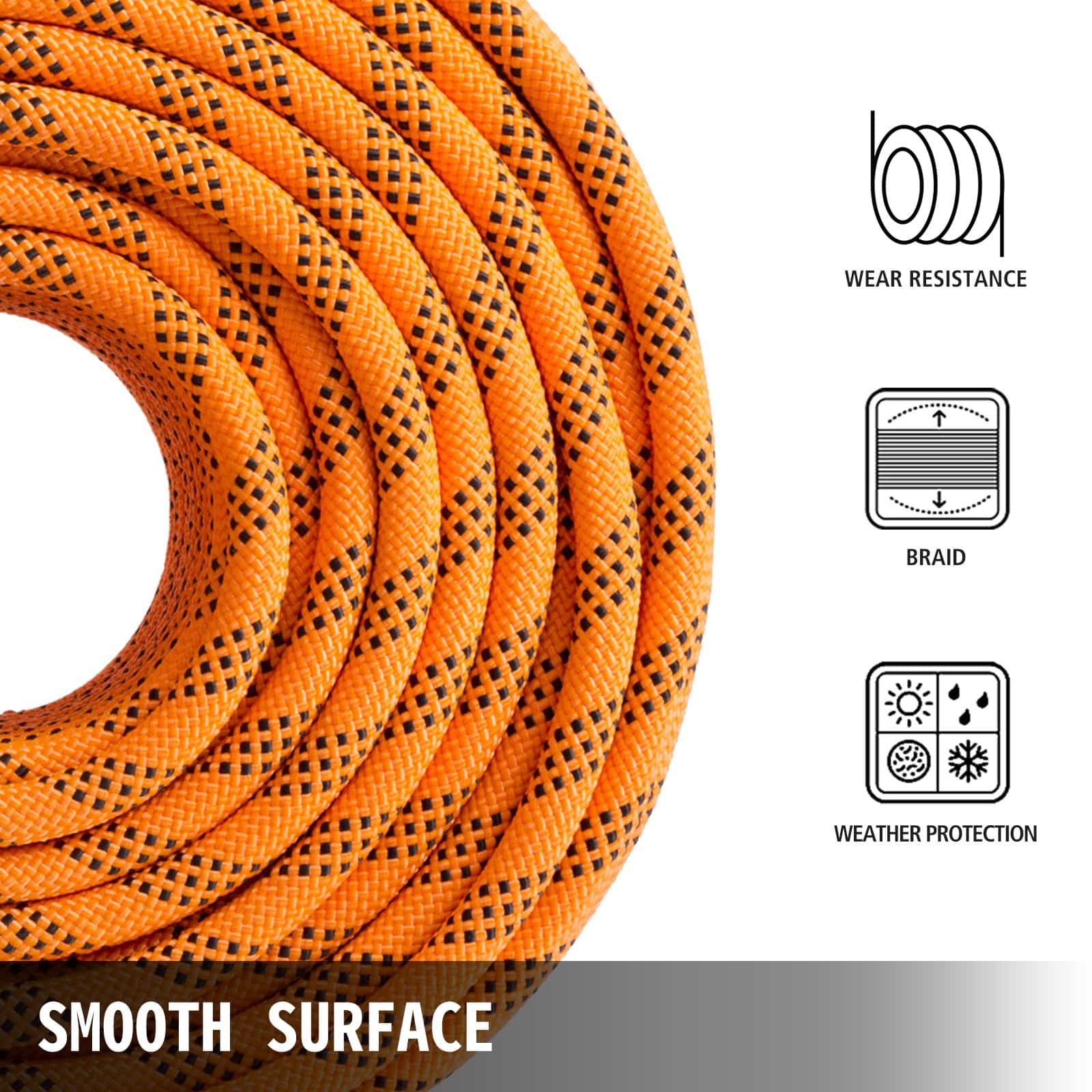 200ft Polyester Double Braid Rope 11mm, 3810kg Breaking Strength, Durable Pulling Rope for Outdoor & Indoor Use - Image 5