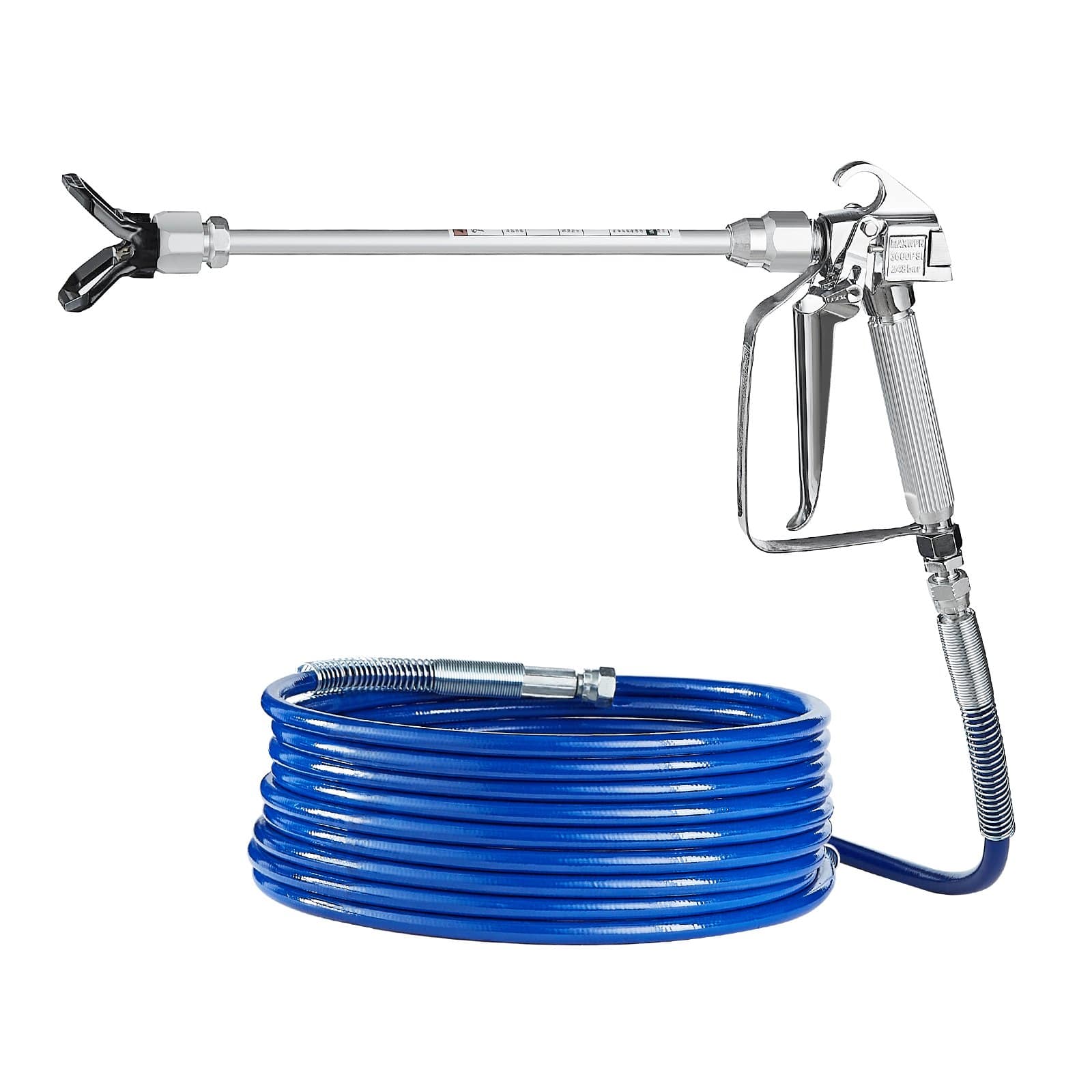 VEVOR Airless Paint Spray Gun Kit with Hose, 3600 PSI, 5 Nozzles, Filters, Swivel Joint & 30–60cm Extension Rods — attēls 12