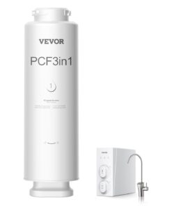 VEVOR 6-kihiline PCF komposiit veefiltri asendus SS-001/003/005, vähendab kloori ja lõhna, mahutavus 4160L