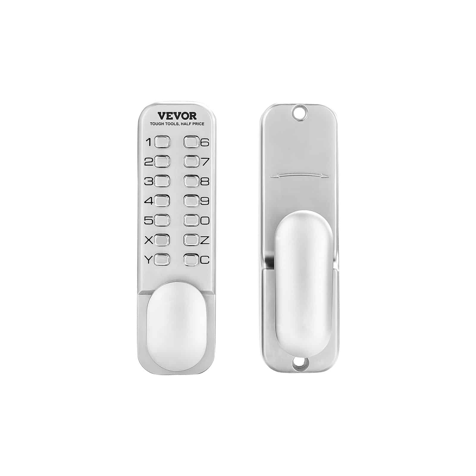 VEVOR Mechanical Keyless Door Lock, Waterproof Zinc Alloy Code Lock for 35–65 mm Doors, Single-Side Entry for Home & Outdoor Use - Pilt 10