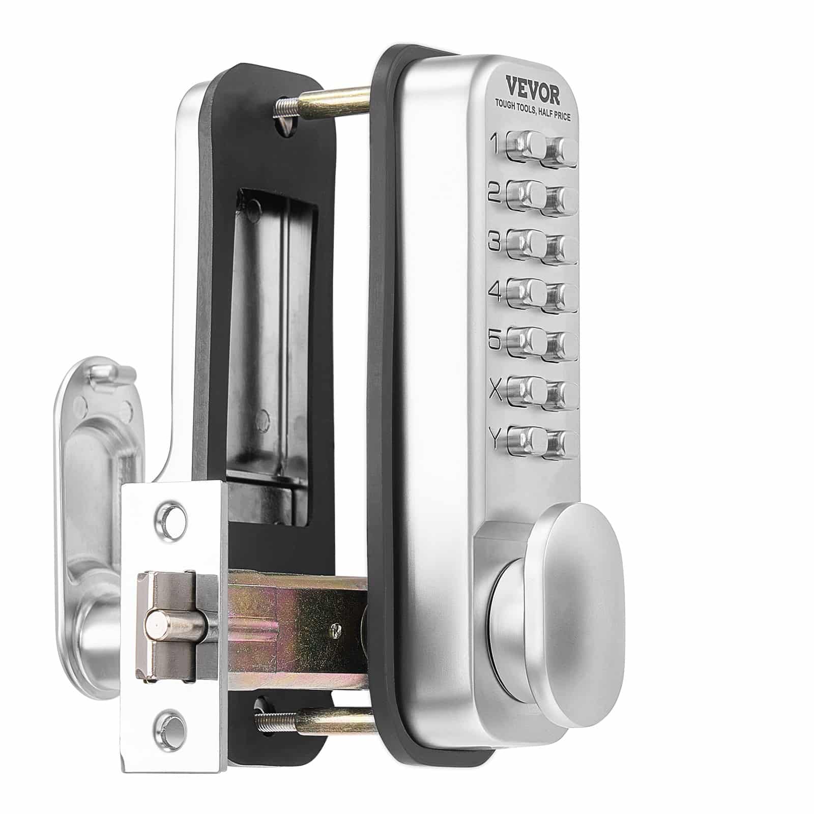VEVOR Mechanical Keyless Door Lock, Waterproof Zinc Alloy Code Lock for 35–65 mm Doors, Single-Side Entry for Home & Outdoor Use - Pilt 11