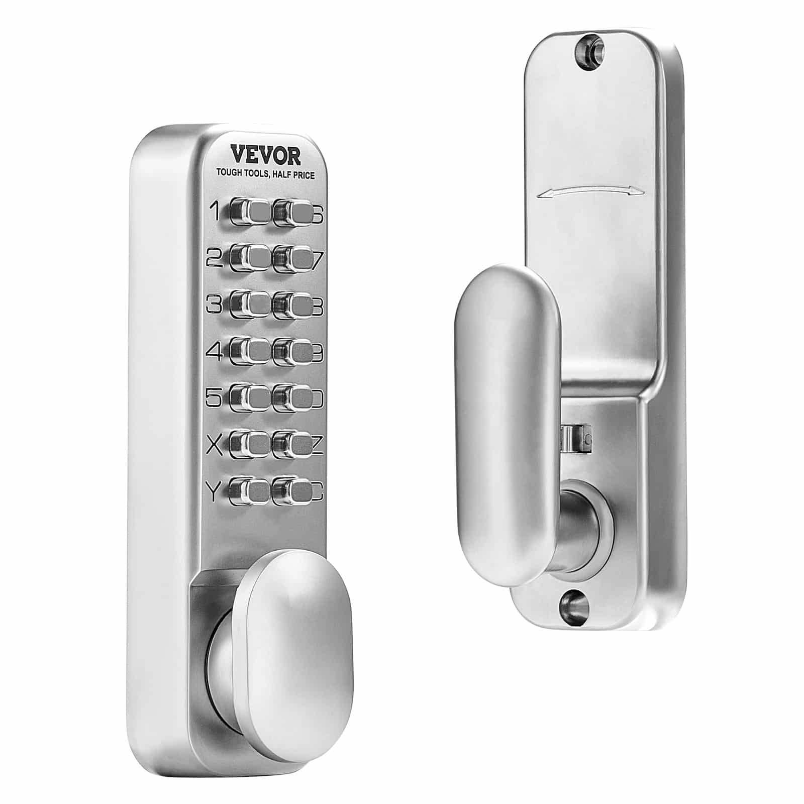 VEVOR Mechanical Keyless Door Lock, Waterproof Zinc Alloy Code Lock for 35–65 mm Doors, Single-Side Entry for Home & Outdoor Use - Pilt 9