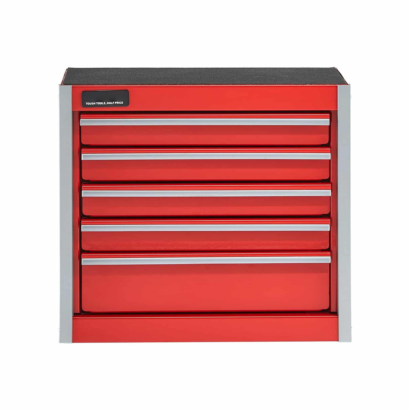 VEVOR Portable Metal Tool Box with 5 Drawers, Small Steel Chest with EVA Liners, 22 cm, Red, Ideal for Tools & Storage — attēls 10
