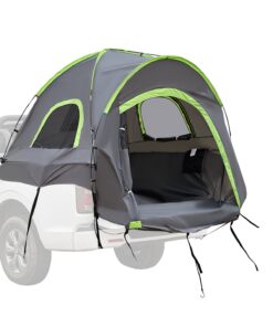 VEVOR Ūdensizturīga kravas automašīnas gultas telts 5.0–5.2 ft pikapiem, 2–3 personām, divkāršs slānis un soma glabāšanai