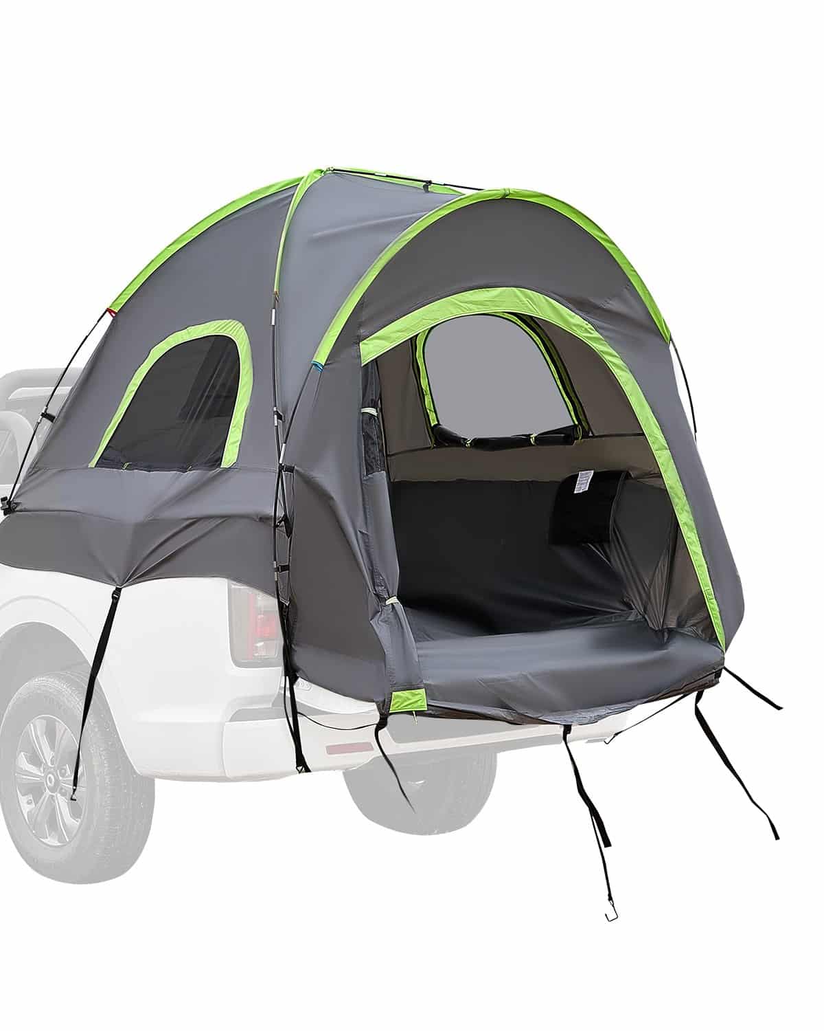 VEVOR Ūdensizturīga kravas automašīnas gultas telts 5.0–5.2 ft pikapiem, 2–3 personām, divkāršs slānis un soma glabāšanai