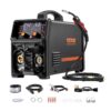 VEVOR 250A 5-in-1 MIG Welder with Pulse, Gas/Flux MIG, MMA, Lift TIG, LCD Display, IGBT Inverter, Supports 0.8–1.2mm Wires