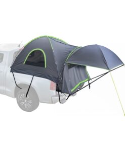 VEVOR ūdensizturīga kravas auto telts ar nojumi, der 152–158 cm gultām, 2–3 cilvēkiem, PU2000 mm, ar sietiem un somu