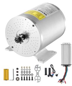 VEVOR 2000W 48V Brushless DC Motor Kit with Speed Controller & Throttle - for E-Bike, Scooter, Go-Kart, DIY Vehicles