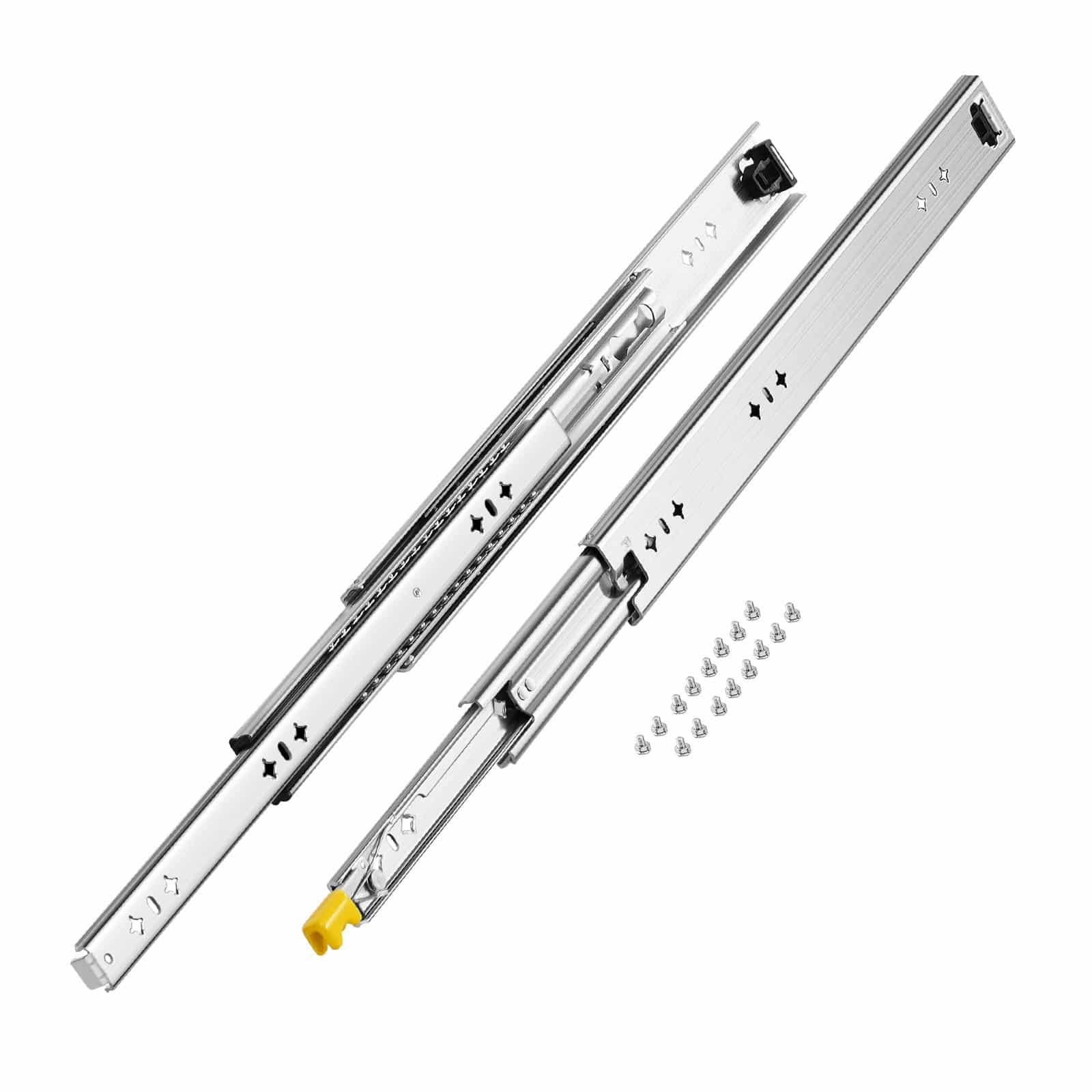 VEVOR Heavy-Duty Locking Drawer Slides, 1 Pair, Full Extension, 530mm, 500kg Load, Ball Bearing, Side Mount, Quiet Design - Image 9