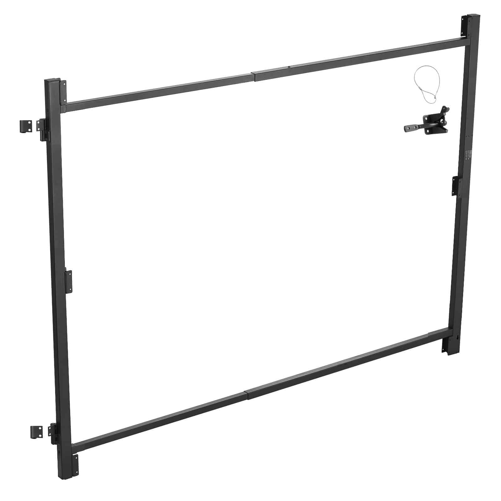 VEVOR Adjustable Gate Frame Kit for 102–183 cm Wide, 122–152 cm High Wooden Fences, Anti-Sag Metal Frame with Latch & Screws — attēls 11