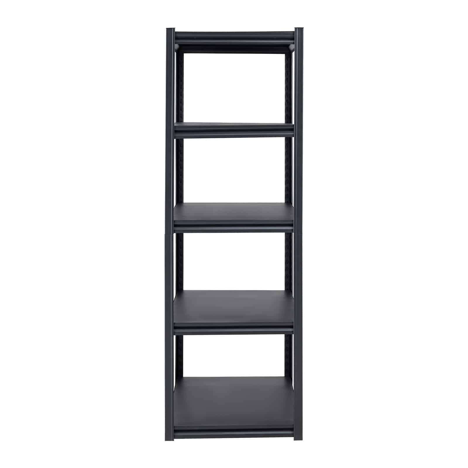 VEVOR 5-Tier Adjustable Metal Storage Shelves, 1360 kg Load, 61x122x183 cm, Garage/Warehouse Utility Rack, Black — attēls 11