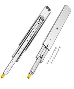 VEVOR направляющие для ящиков с замком, 1 пара, нагрузка 500 кг, сталь, 590–1520 мм, боковое крепление