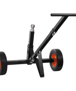 VEVOR Trailer Dolly 272kg Capacity, Carbon Steel Tow Mover with 47.6mm Hitch Ball, 25.4cm Solid Tires for RV Boat & Car Trailers