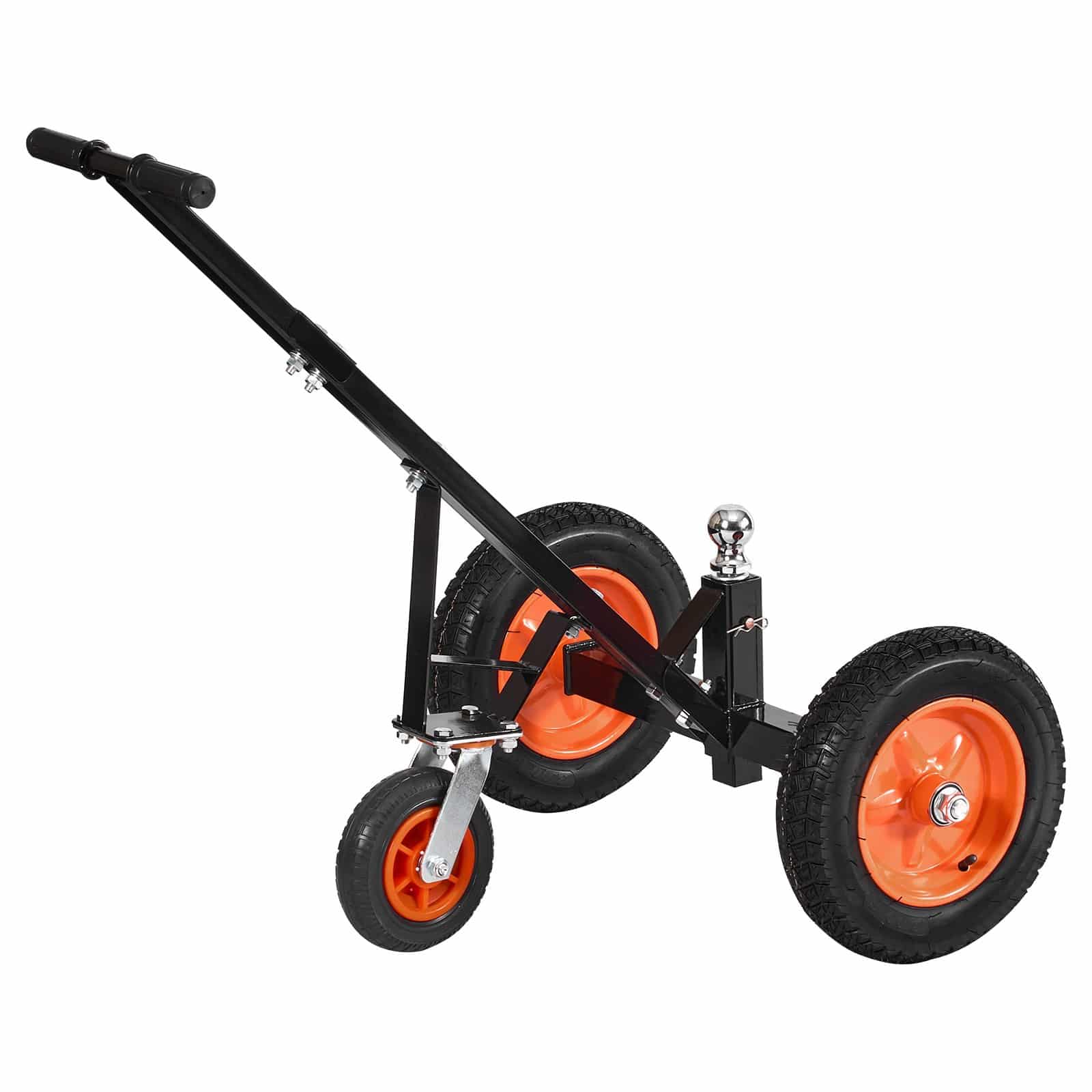 VEVOR Trailer Dolly 450kg Capacity, Carbon Steel, 50mm Ball, 36cm Pneumatic Tires, Portable Tow Mover for RV & Boat Trailers