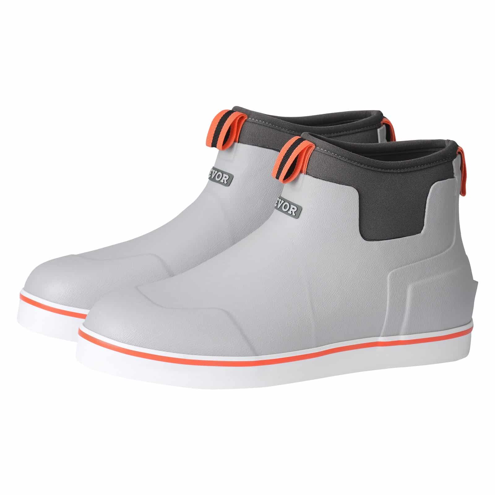 VEVOR Men's Waterproof Rubber Deck Boots, Insulated Anti-Slip Ankle Work Shoes for Fishing, Farming, Size 44.5 EU — attēls 11