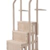 VEVOR 3-Step Pool Ladder with Double Handrails, Non-Slip Heavy-Duty Stairs, 181 kg Load, for 91–122 cm Pools, Taupe