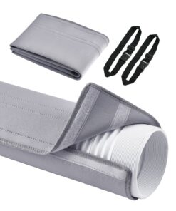 VEVOR Insulated AC Hose Cover for 12.7 & 15 cm Exhaust Tubes, Portable Air Conditioner Duct Sleeve, Gray, Easy Install