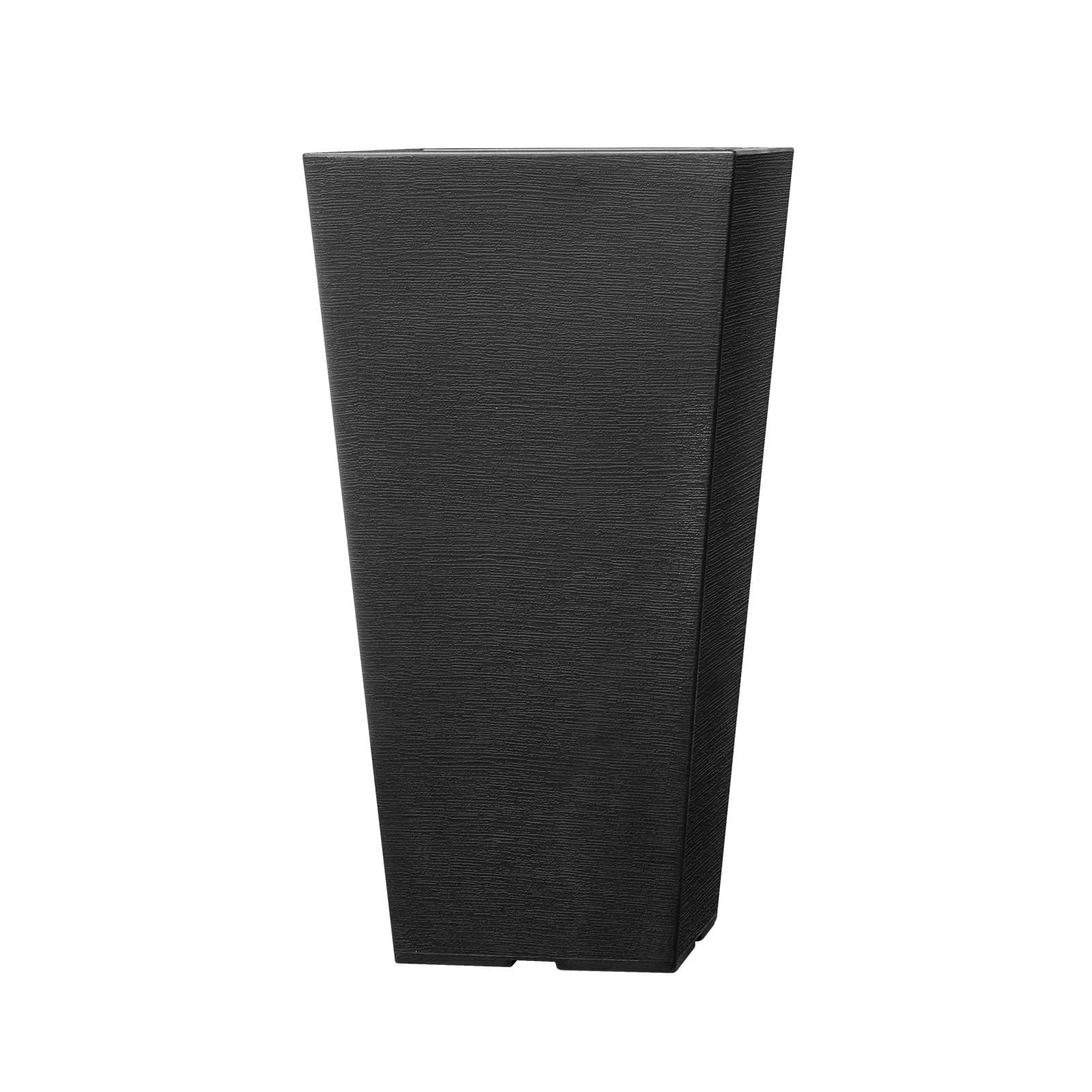 VEVOR Set of 2 Tall 56cm Black Outdoor Planters with Drainage – Modern Square Pots for Indoor & Outdoor Plants - Pilt 10