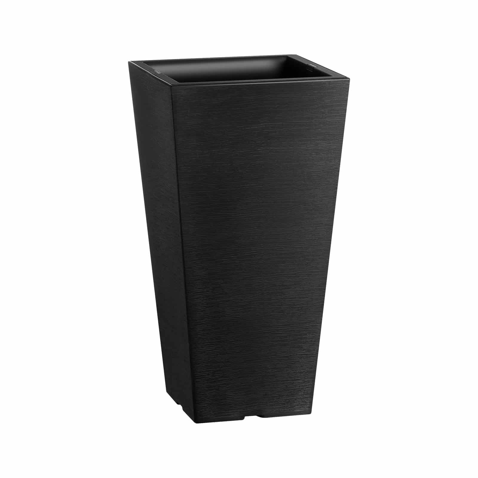 VEVOR Set of 2 Tall 56cm Black Outdoor Planters with Drainage – Modern Square Pots for Indoor & Outdoor Plants - Pilt 9
